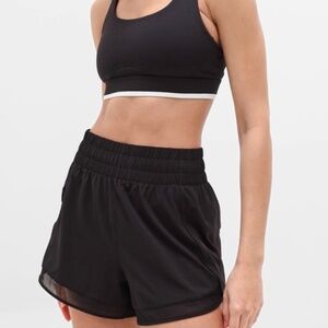 Athleta High Rise Black Running Shorts